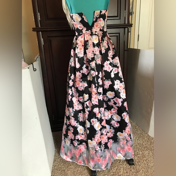 B. Darlin Formal/Prom Dress Cinderella Ball Gown Size 3/4 S Quinceañera Floral - Picture 13 of 16